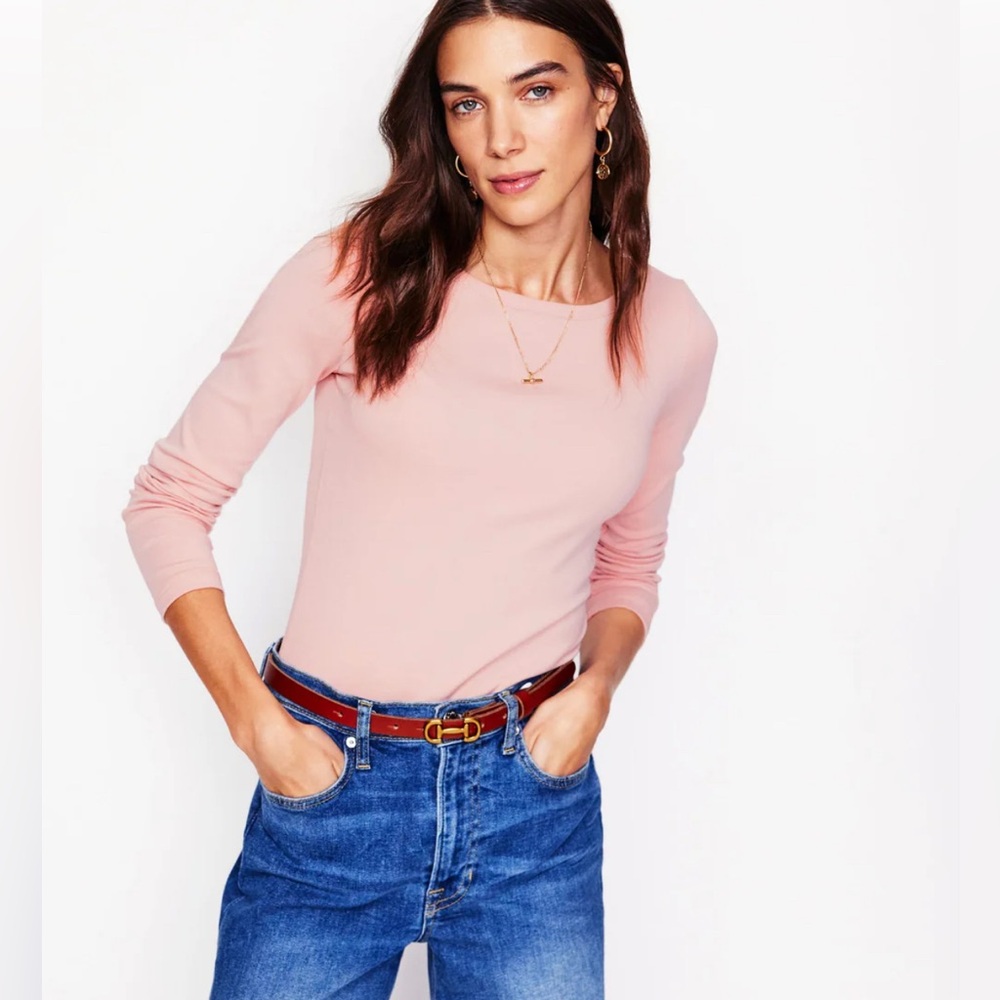 Boden Essential Boat-Neck Jersey Top